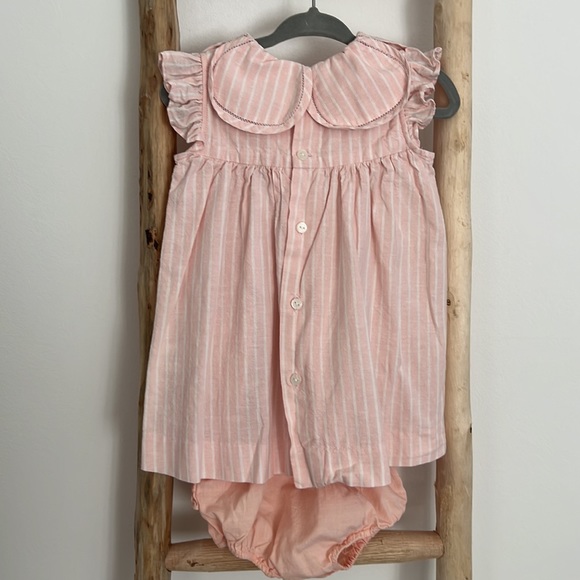 Sophie & Lucas Petal Collar Dress with G monogram sz 12m - Picture 5 of 5